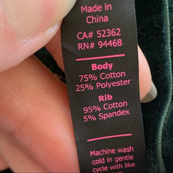 Betsey Johnson velour track jacket with hood - Picture 5 of 5